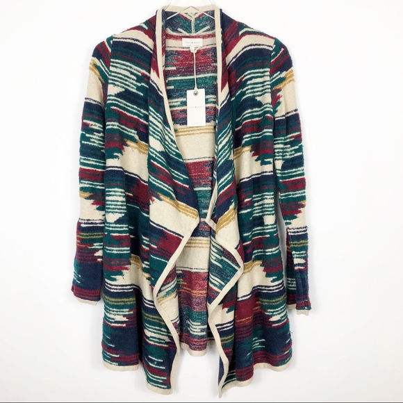 Lucky Brand Sweaters - Lucky Brand NWT Boho Shawl Cardigan Aztec